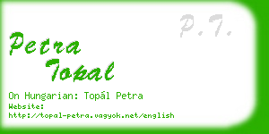 petra topal business card